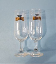 Suntory beer 酒杯2隻