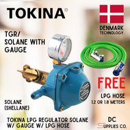 Tokina LPG Gas Regulator with Gauge for SOLANE / SHELLANE Regulator Heavy Duty with LPG Hose Denmark