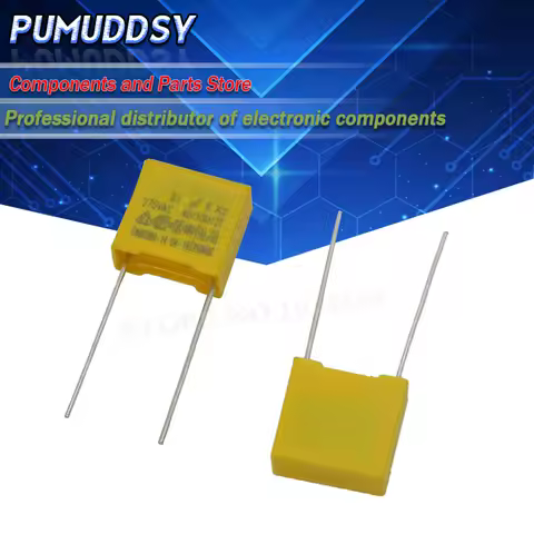 20PCS 100nF capacitor X2 capacitor 275VAC Pitch 10mm X2 Polypropylene film capacitor 275V 0.1uF