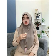 350 INSTANT HIJAB DOI SIRIA LINE STRAP STOPPER BUTTERFLY OVAL SPORTY JERSEY HQ FREE BROSS ORY MOTHER