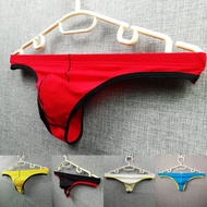 [Twiligh] Mens Sexy Bikini Thong Soft Micro Pouch Underpants Low Waist Lingerie Underwear