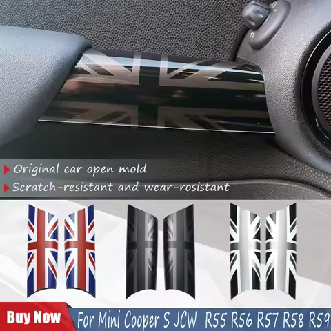 The Black Jack Car Interior Door Handle Cover for Mini Cooper S JCW Clubman R55 R56 R58 R59 Modified