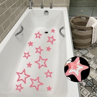 สติกเกอร์ติดอ่างอาบน้ำรูปดาวกันน้ำกันลื่นได้10ชิ้น, แถบบันไดกันลื่นสำหรับพื้นชิงช้าสระว่ายน้ำสติกเกอร์แผ่นกันลื่น