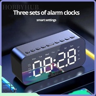HOBBYHUB LED Digital Alarm Clock, FM Radio Function LED Display Temperature Display Clock, Gift Mult