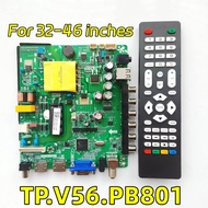 TP.V56.PB801 3In1 LED TV 28DL420 mainboard Driver Board Universal TP.VST59S.PB813 TP.VST59S.PB712 Suitable for 32-46 inch screens Free remote control