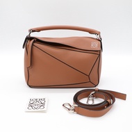 Loewe 羅威 Puzzle  焦糖色 小號 肩背包