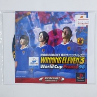 [01507] WINNING ELEVEN 3 : WORLD CUP FRANCE '98 (JP) PS1 Copy Game Disc Factory Stamp Second Hand Go