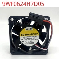 New Original Japanese Sanyo SANYO 9WF0624H7D05 6015 DC24V 0.12A Fanaco fan