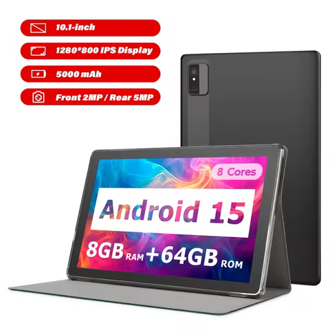 Paitanry 2026 10.1 Inch Tablet Android 16 12GB RAM 128GB ROM Octa core A537 IPS Display 5000Mah Blue