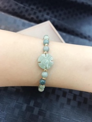 jade w/ 10k gold bracelet
