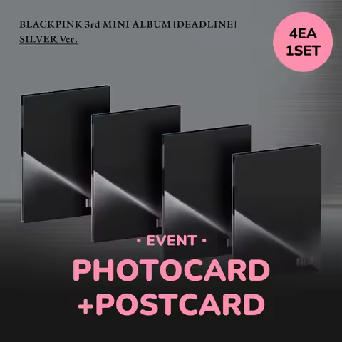 【1set】BLACKPINK 3rd MINI ALBUM [DEADLINE] SILVER Ver.