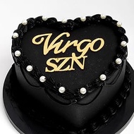 Q151 Virgo Cake Toppers, Gold Acrylic Symbol Virgo Season, Virgo Zodiac Sign Toppers August Septembe