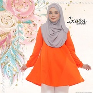 SALE  🔥Blouse Muslimah IXORA Orange , Sopan , Labuh , Nursing🔥| Blouse Muslimah Orange Tangerine