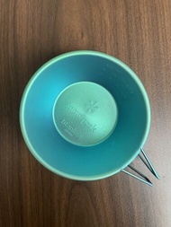 จาน Snowpeak Pure Titanium E-104 Gradual Color Outdoor Camping Cup Hanging Dish Plate Titanium ไม่ซ้