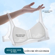 Seamless padded bras and bras for girls 10-18 years old in mesh/cotton form with convenient clasps f