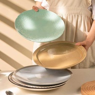 Large Western Food Plate Steak Plate Breakfast Plate Korean Style ins Style Household Steak Plate Ce