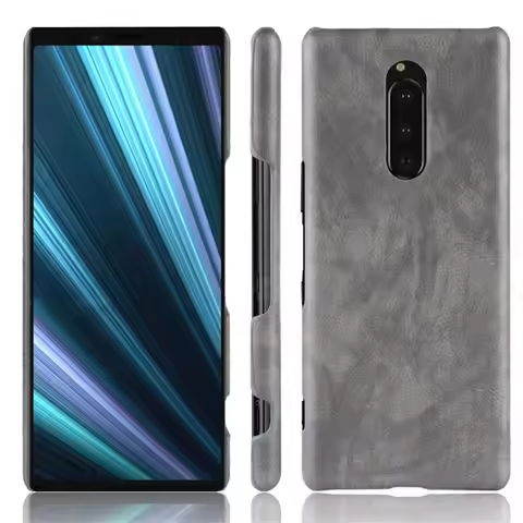 For Sony Xperia 1 Case J8170 J9110 J8110 Retro PU Leather Litchi pattern Skin PC Hard Cover For Sony
