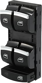 X AUTOHAUX Front Left Master Door Window Switch Driver Window Lifter Switch for Audi A3 A4 A6 S6 RS6