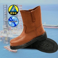 OSCAR SAFETY BOOT - OIL RIG 1809A D.BROWN > High Cut Pull OnLeather Safety Boot (ASTM 2413-05 EH)