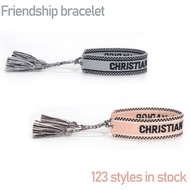 67-86 Summer women's knitting friendship bracelet men's lace embroidery tassel Bracelets retro jewel