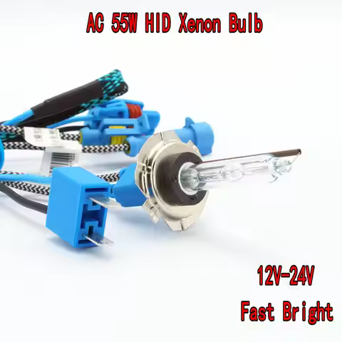 2pcs AC 55W H7 Metal Base 12V 24V anti-UV super Bright fast start HID xenon bulb suit for Bi-xenon p