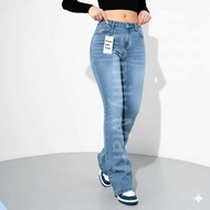 [Premium quality achid wash bootcute] High quality fabric denim Ready stock size 26-38