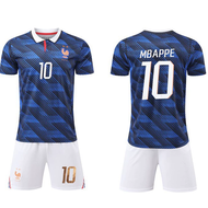 [Hot Sale][Ready Stock] 2025/26 World-Cup France Home Jersey Kids Mbappe Jersey Children Football Tr