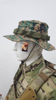 09USMCหมวกทหารTACTICAL SNIPER ลายพรางDIGITAL WOODLAND ผ้าRIPSTOP