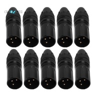 DIY Microphone XLR 3Pin Male Plug DIY Microphone 3Pin Connector XLR 3Pin Connector