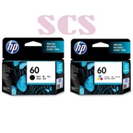 HP 60 (BLACK) / (TRI-COLOUR) INK CARTRIDGES FOR HP Deskjet D2500 Printers, HP Deskjet D2530 Printers, HP DeskJet F4200