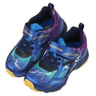 童鞋(15~23公分)Moonstar日本金屬冷藍閃電競速兒童機能運動鞋I1P485BM