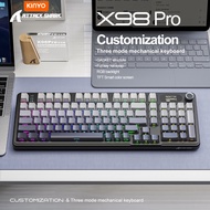 Attack Shark X98PRO wireless Mechanica keyboard 98Keys Gasket South-Facing hot swappable Smart Colou