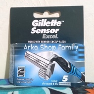 GILLETTE Sensor Excel Isi 5 Refill Pisau Cukur Isi Ulang Refil I8N7
