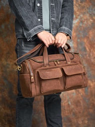 Travel Duffel Bag Handbag For Men Leather Travel Bag Travel Outdoor Shoulder Bags Weekender Bags Yo