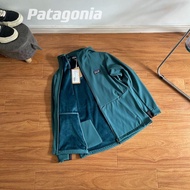 Patagonia Outdoor Hooded Soft Shell Plus Velvet Waterproof Jacket Zipper Jacket 28040
