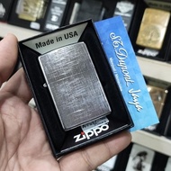 Ready || Mancis Zippo Original Made In Usa / Zippo 28181 Linen Weave