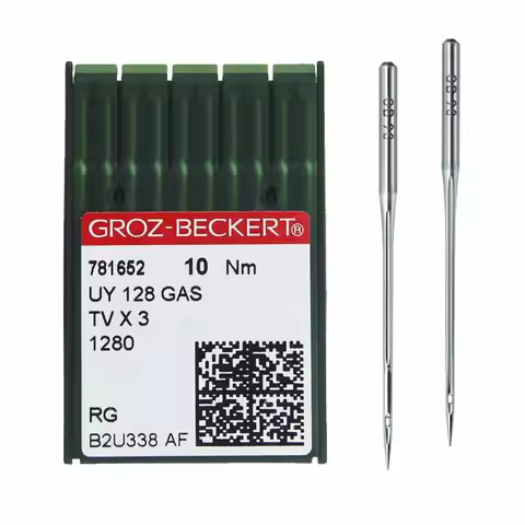 50 PCS UY128GAS TVX3 Groz-Beckert Needles For Industrial Coverstitch (Flatlock) Sewing Machine Acces