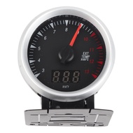 winnsg Exhaust Gas Temp Gauge Pointer 2.5in Digital EGT Meter 300‑1300℃ W/Sensor for 12V Gasoline Ca