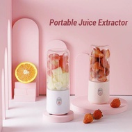 Portable Blender Bottle Fruit Juicer 500ML Personal Lemon Blender with 6 Blades BPA Free Kitchen Automatic Fresh Squeezer Travel