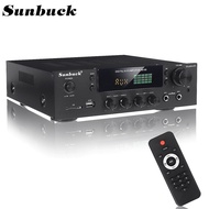 Sunbuck Audio Amplifier Bluetooth EQ Karaoke FM Radio 200W - AV-80 - Black