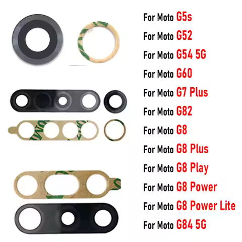 NEW Back Rear Camera Glass Lens With Adhesive Sticker For Motorola Moto G54 G84 5G G5S G52 G60 G82 G