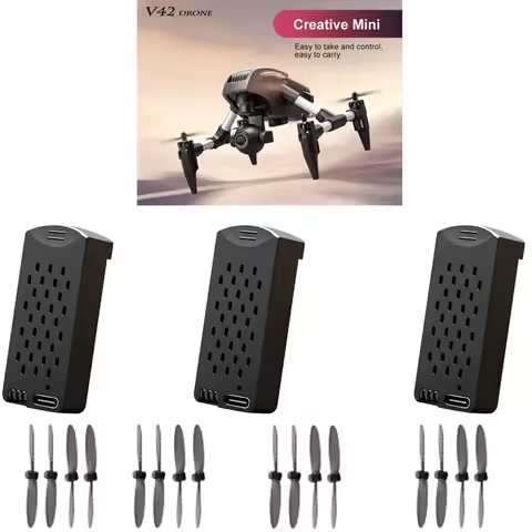 4DRC V42 RC Drone Spare Parts 4D-V42 Drone 3.7V 700Mah Battery/propeller V42 Drone Battery 4DRC V42 