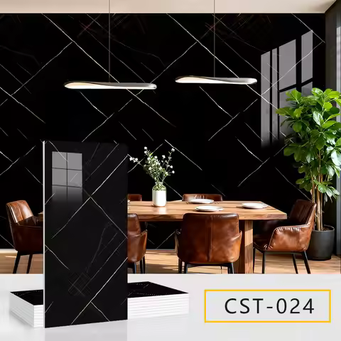 5pcs 30x60cm PVC Self-adhesive Wall Panel Marble Look Waterproof Cover Imperfections for Cabinet Doo