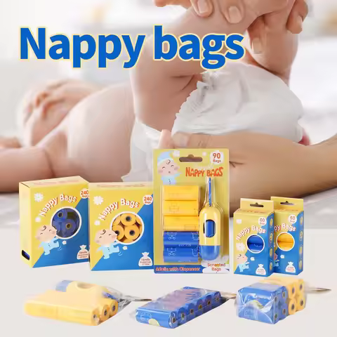 Nappy Sacks, Scented Diaper Bags, Fragranced Nappy Sacks, Travel Diaper Disposal Bags, On-the-go Nap