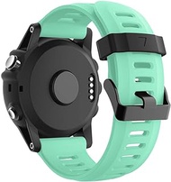 GANYUU Watch Band For Garmin Fenix 3 Soft Silicone Replacement Strap For Fenix 3 / Fenix 5X / Fenix 5X Plus/Strap (Color : Blue, Size : 26mm)