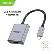 Robot HT200 Converter USB-C to HDMI Adapter 4K Laptop Macbook to TV Projector