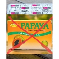 Nes Puteri Papaya Whitening Soap ±100G√Zolium 0.5