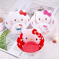 Sanrio Hello Kitty Bowl Cartoon Pikachu Children's Tableware Cute Creative Anti drop Anti scald Soup