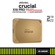Crucial X10 Pro External Portable SSD (Gold Color) - 2TB/4TB (5Yrs Crucial Warranty)