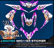 Mio i 125 Sticker Luffy Gear 5 Design